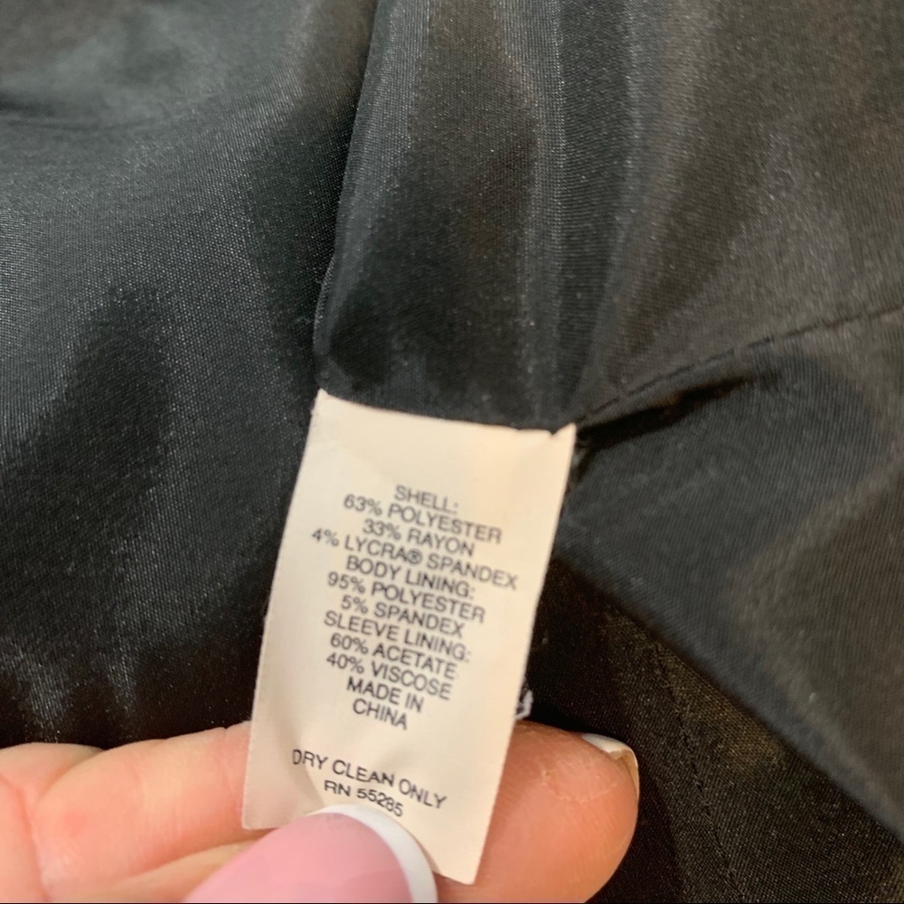 Express Design Studios Stretch Blazer Charcoal - image 6